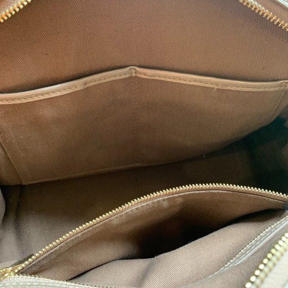 Ralph Lauren Metallic Antique Gold Handbag Tote - Picture 13 of 15